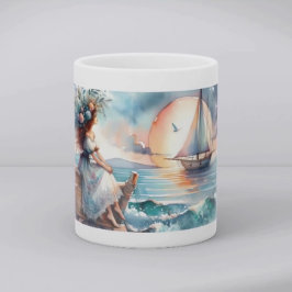 Meeresrauschen bei Sonnenuntergang Kaffeetasse