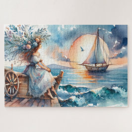 Meeresrauschen bei Sonnenuntergang Puzzle