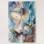 Meeresrauschen bei Sonnenuntergang Puzzle (Vertikal)