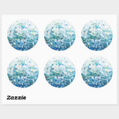 Meeresrauschen I Runder Aufkleber (Blatt)