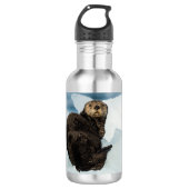 Meeresrauscher Edelstahlflasche (Vorderseite)