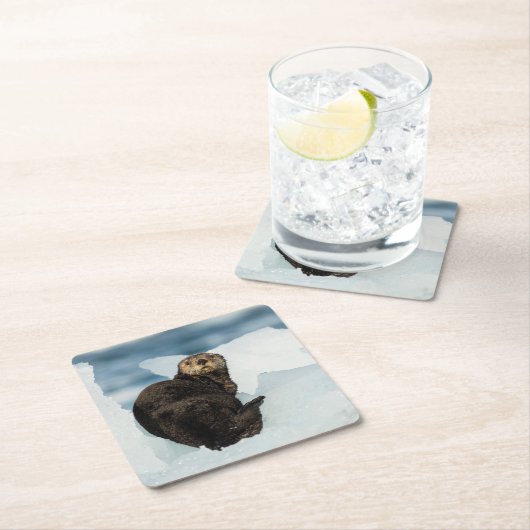 Meeresrauscher Rechteckiger Pappuntersetzer (Vor Ort)