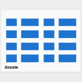 Meeresregion - Nationalflagge Rechteckiger Aufkleber (Blatt)