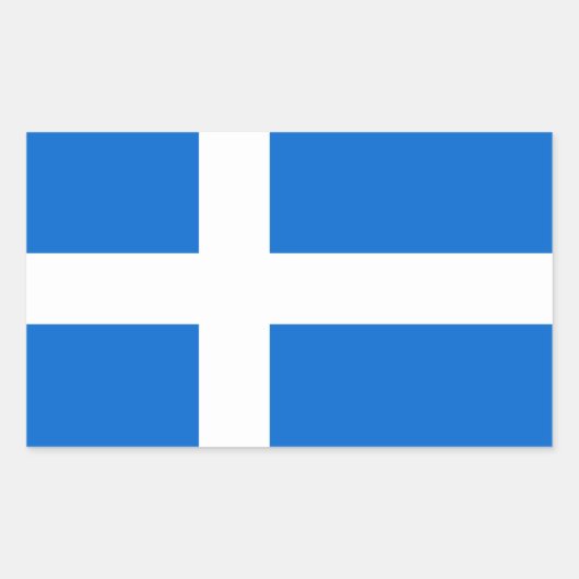 Meeresregion - Nationalflagge Rechteckiger Aufkleber (Vorderseite)