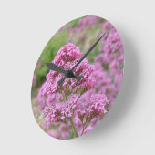 Meeresrosa Runde Wanduhr (Winkel)