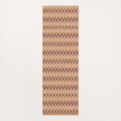 Meeresrosa und Goldherringbone Yogamatte (Rückseite)