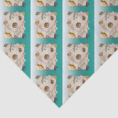 Meeressäugeaquamarine Seidenpapier (Ausschnitt)