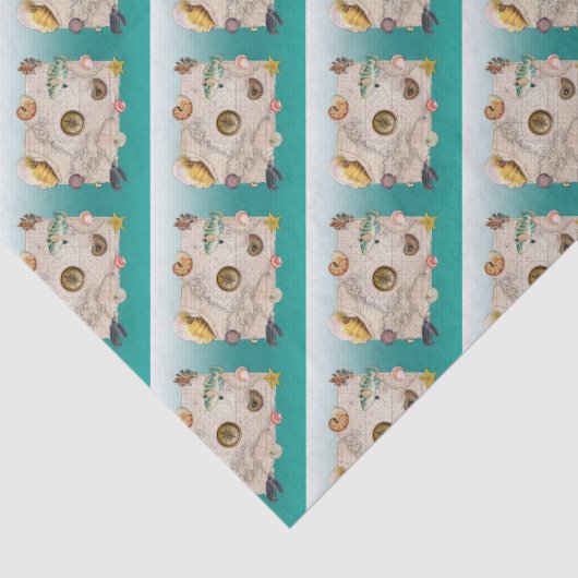 Meeressäugeaquamarine Seidenpapier (Ausschnitt)