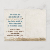 Meeressäugereflektion in Sonnenbrille Postkarte (Rückseite)