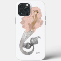Meeressäugerin Mermaid mit Monogram