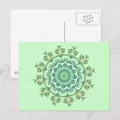 Meeresschalen-Mandala Postkarte (Vorne/Hinten)