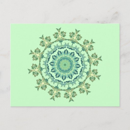 Meeresschalen-Mandala Postkarte (Vorderseite)