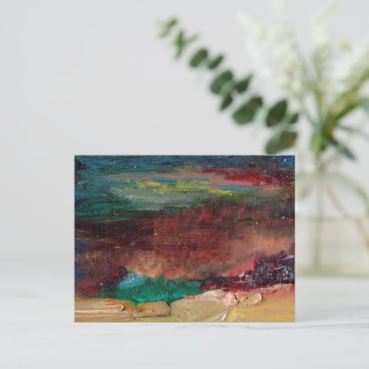 Meeresschatz Postkarte (Stehend Vorderseite)