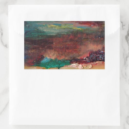 Meeresschatz Rechteckiger Aufkleber (Tasche)