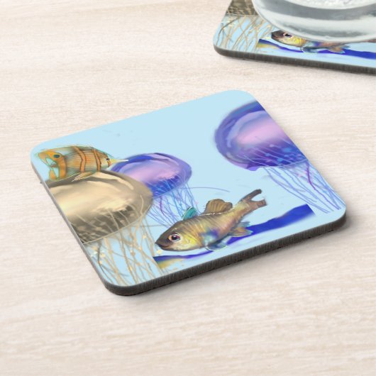 Meeresschätze 2x getränkeuntersetzer (Linke Seite)