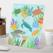 Meeresschätze Meeresschildkröten und Korallen