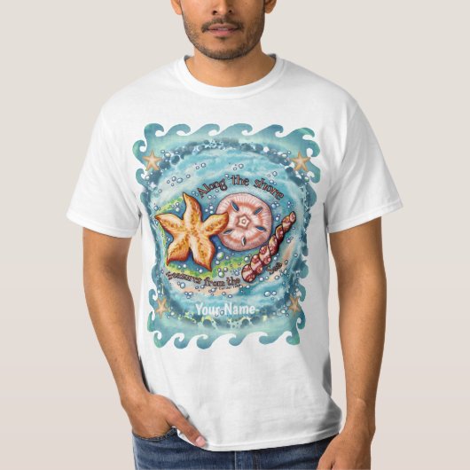 Meeresschätze Muscheln T-Shirt (Vorderseite)