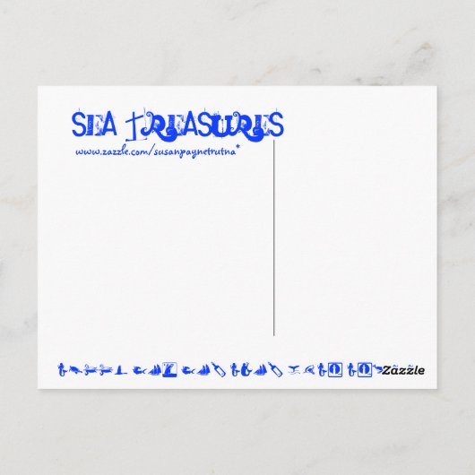 Meeresschätze Postkarte (Rückseite)