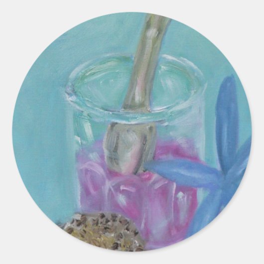 Meeresschätze Runder Aufkleber (Vorderseite)