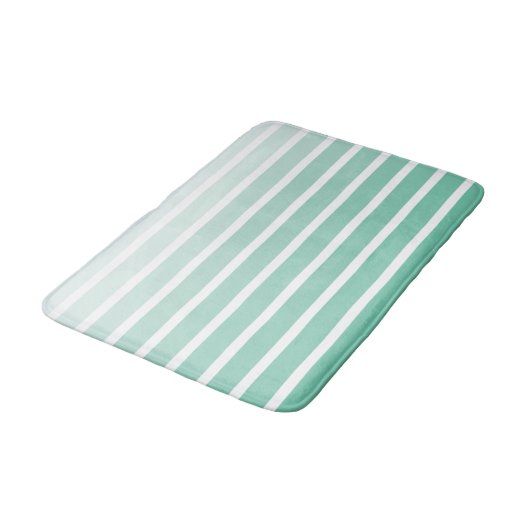 Meeresschaum Grünstreifen Schatten Badematte (Schrägansicht)