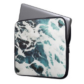 Meeresschaum Laptopschutzhülle (Vorderseite Links)