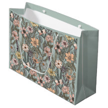 Meeresschaum Rosa Gelbe Retro-Wildblume