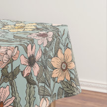 Meeresschaum Rosa Gelbe Retro-Wildblume