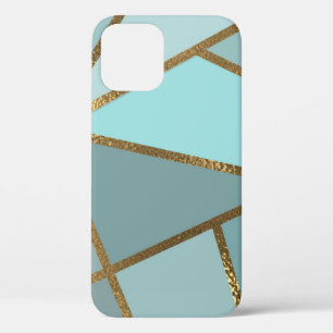 Meeresschaum Türkis Grün Blau & Bronze Geometrisch Case-Mate iPhone Hülle