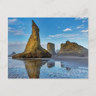 Meeresschichten am Bandon Beach in Bandon, Oregon Postkarte