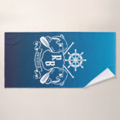 Meeresschild-Delphine Badehandtuch (Badehandtuch)