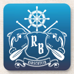 Meeresschild-Delphine Getränkeuntersetzer