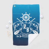 Meeresschild-Delphine Golfhandtuch (Insitu)