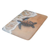 Meeresschildkröte am Strand Badematte (Schrägansicht)