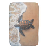 Meeresschildkröte am Strand Badematte (Vorderseite Vertikal)