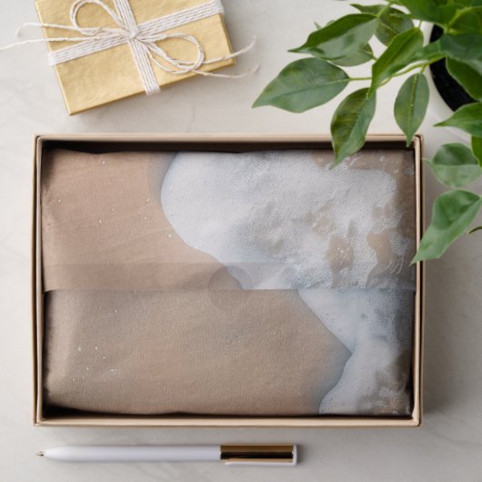 Meeresschildkröte am Strand Dekoupage Seidenpapier (Geschenk)