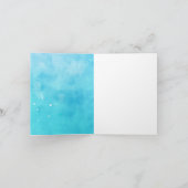 Meeresschildkröte Aqua Blauer Wasserfarben (Innenseite)