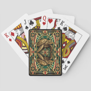 Meeresschildkröte, Art Deco Wildlife Spielkarten