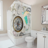 Meeresschildkröte-Atlas Duschvorhang (Beispiel)