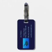 Meeresschildkröte auf dem Great Barrier Reef Gepäckanhänger (Rückseite vertikal)