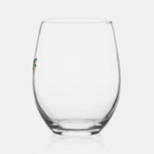 Meeresschildkröte auf dem Weg zum Meer Weinglas Ohne Stiel (Links)