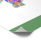 Meeresschildkröte auf Leinwand Poster (Ecke)