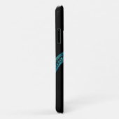 Meeresschildkröte auf Schwarz Case-Mate iPhone Hülle (Hinten/Rechts)