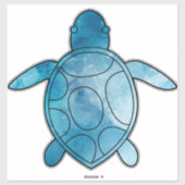 Meeresschildkröte Aufkleber (Blatt)