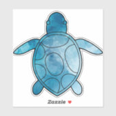 Meeresschildkröte Aufkleber (Blatt)