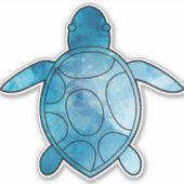 Meeresschildkröte Aufkleber (Vorderseite)
