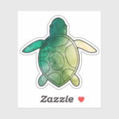 Meeresschildkröte Aufkleber (Blatt)
