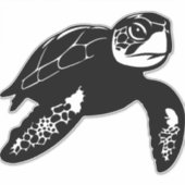Meeresschildkröte - aufkleber (Vorderseite)