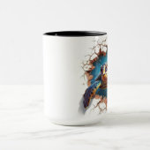 Meeresschildkröte aus einer Mauer Tasse (Zentrum)
