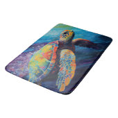 Meeresschildkröte Badematte (Schrägansicht)