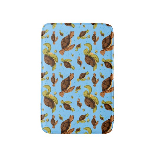 Meeresschildkröte Badematte (Vorderseite Vertikal)